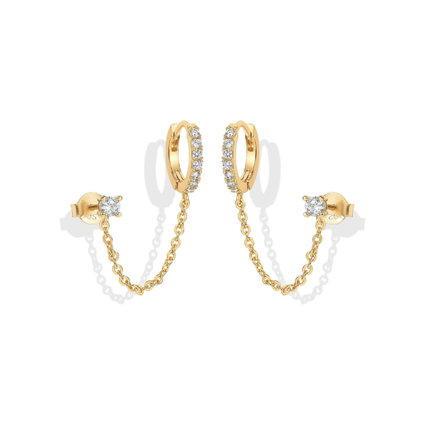 Adella řetízkové náušnice | Zlato